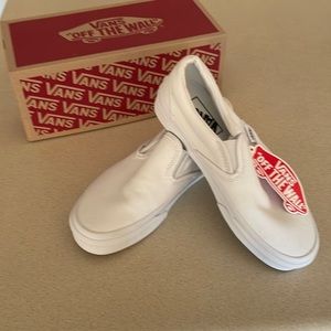 Brand new white Vans